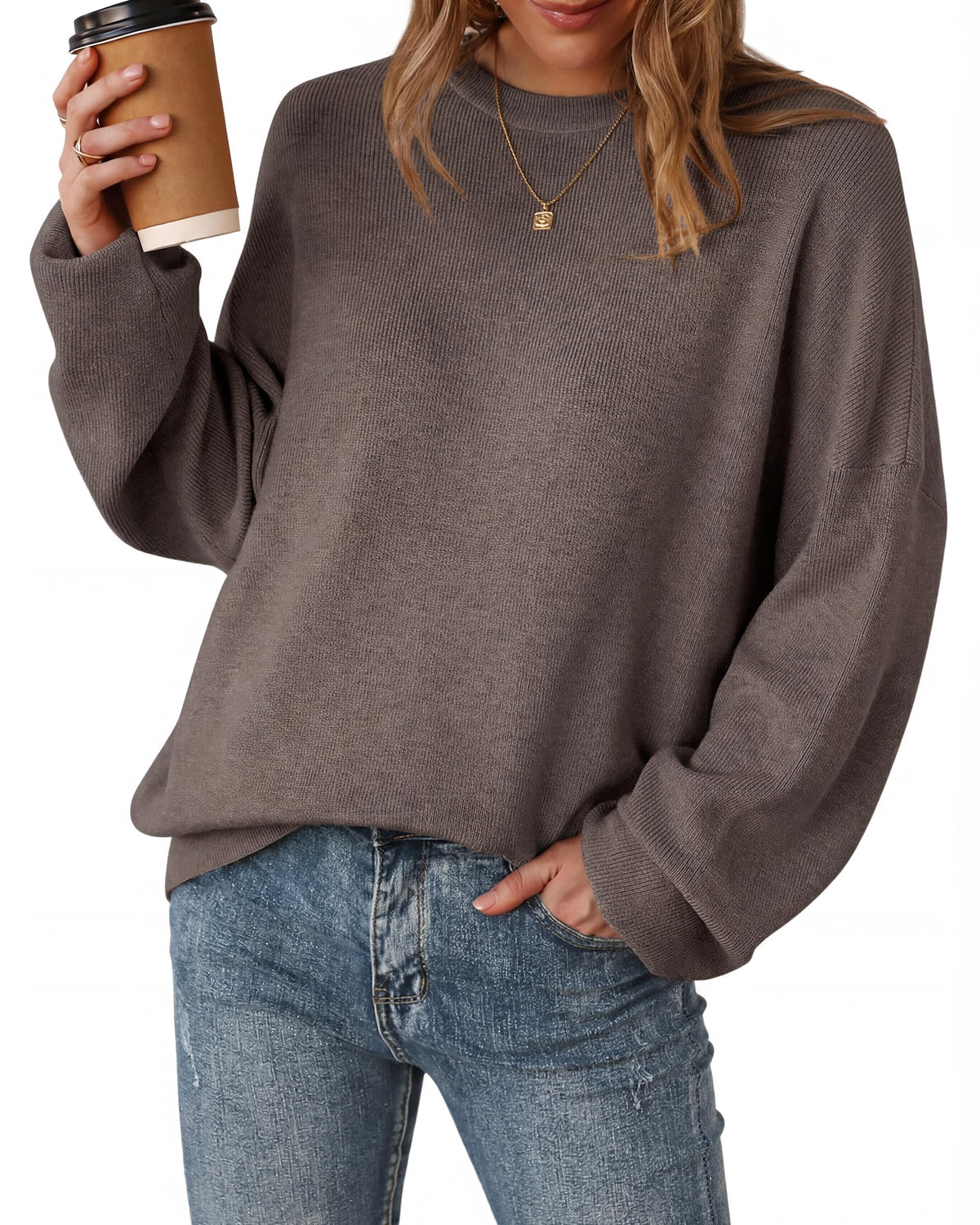 Arach&Cloz Women's Wool Blend Oversized Sweaters Fall Fashion Outfits 2026