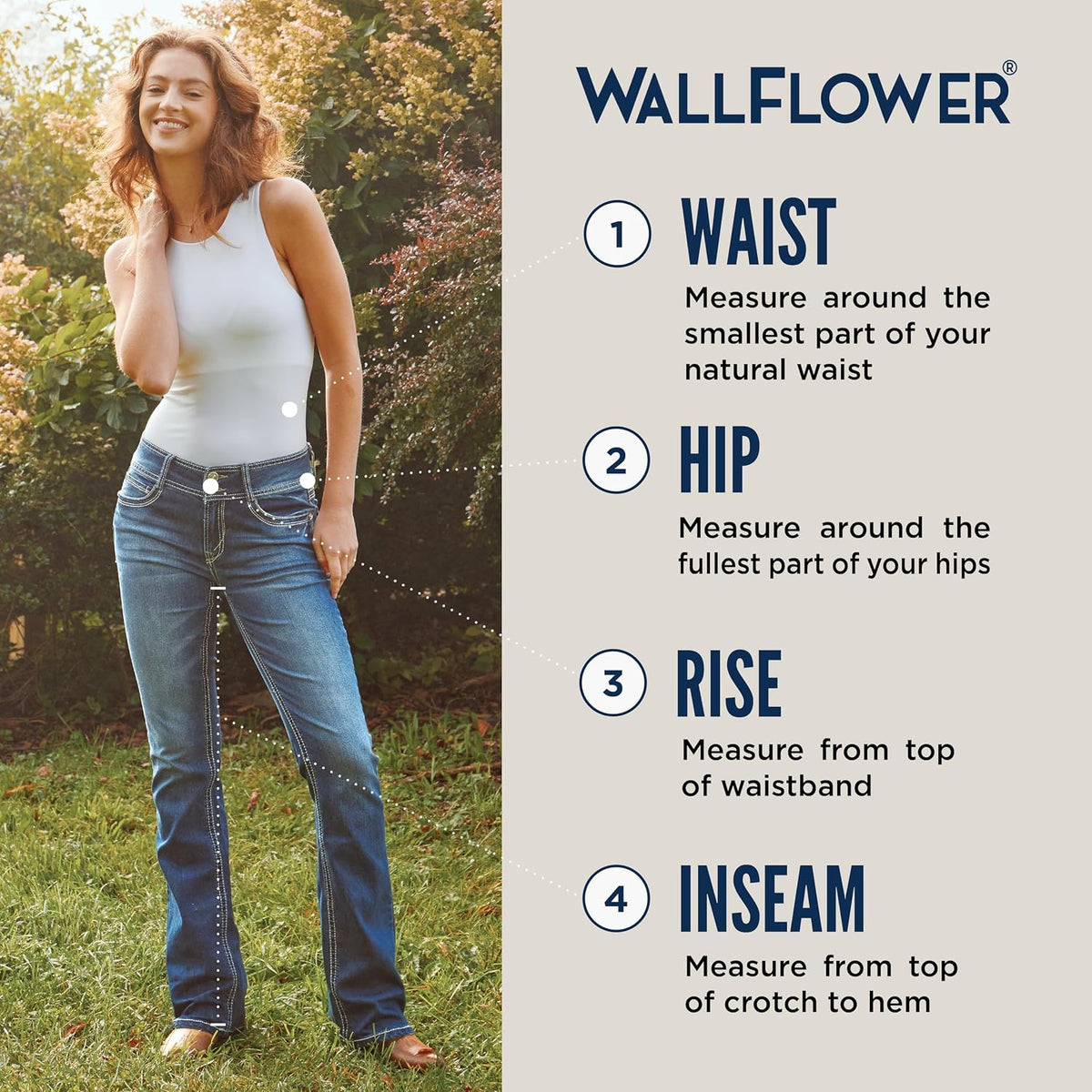 WallFlower Legendary Bootcut Jeans for Women, Size 0 to 24