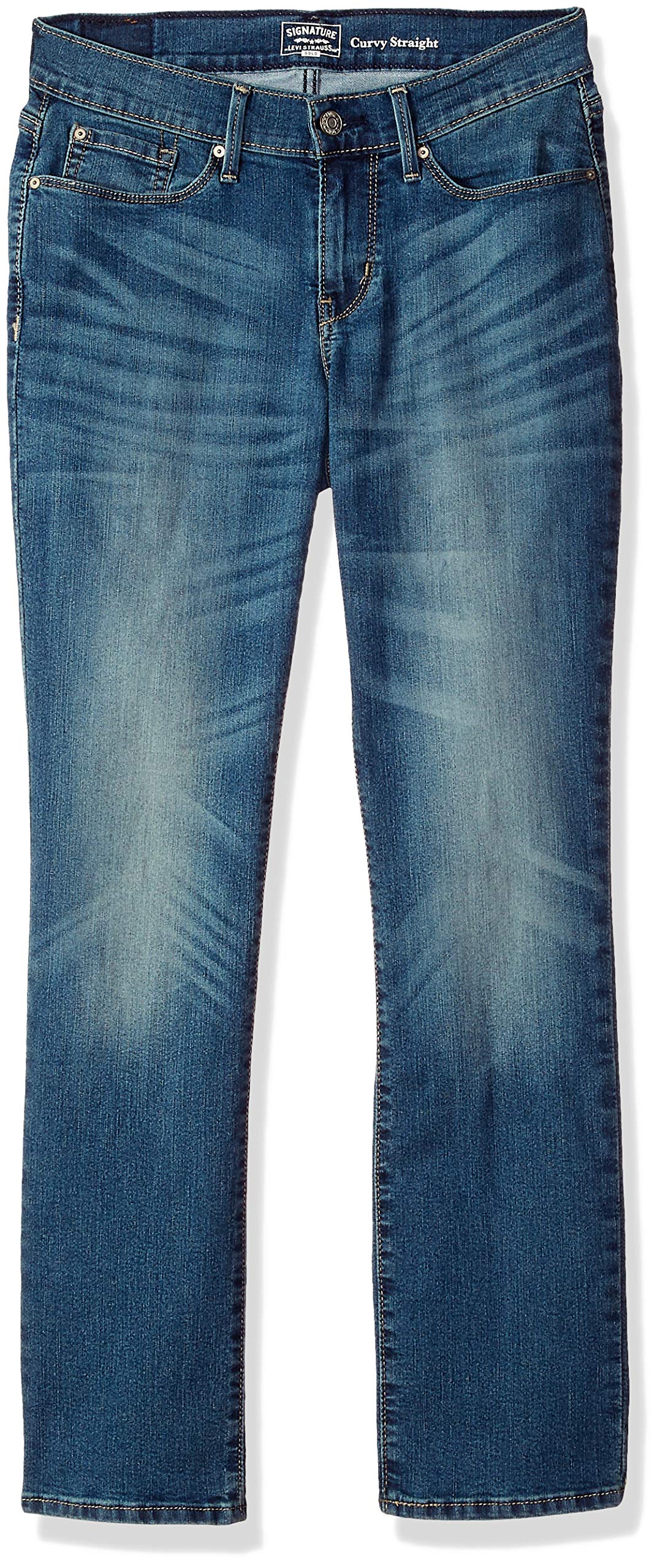 Levi Strauss Signature Gold Women's Totally Shaping Mid Rise Straight Jeans
