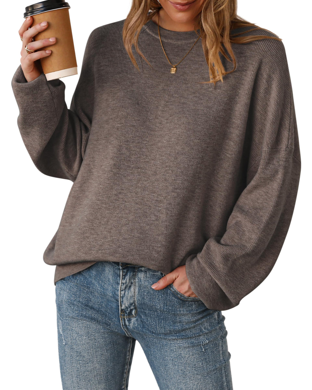 Arach&Cloz Women's Wool Blend Oversized Sweaters Fall Fashion Outfits 2026
