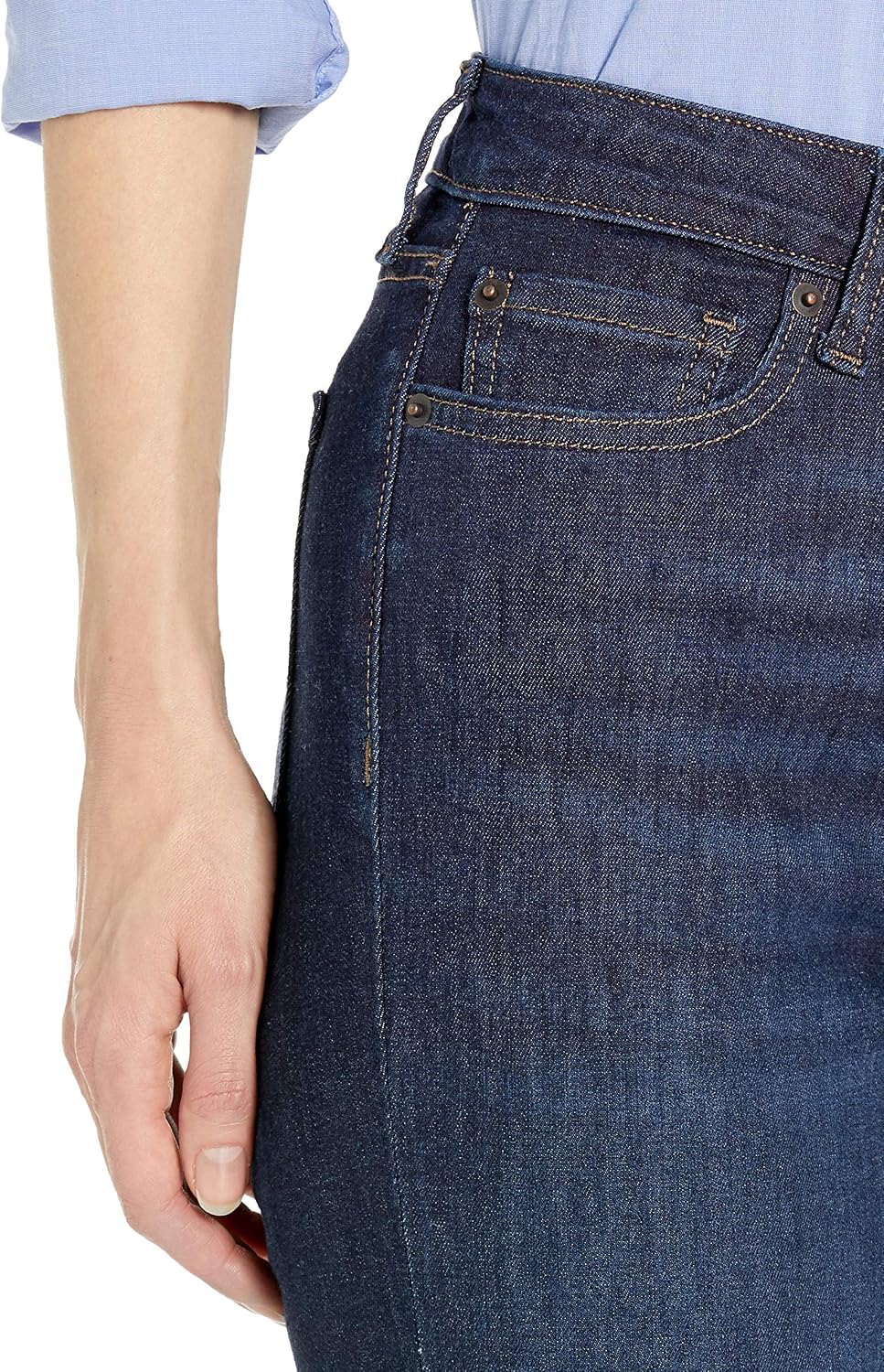 Amazon Essentials Women's Mid-Rise Stretchy Slim Bootcut Jeans for Ladies, Flared Leg Pants - Discontinued Colors