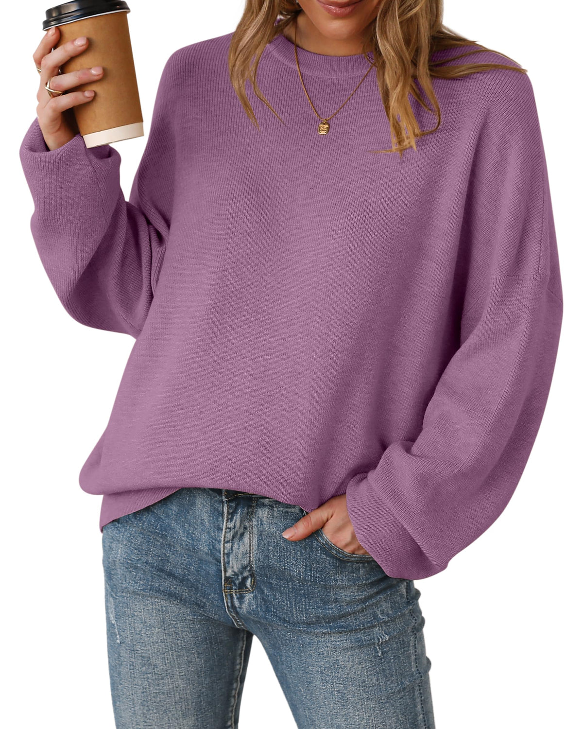 Arach&Cloz Women's Wool Blend Oversized Sweaters Fall Fashion Outfits 2026