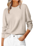 ANRABESS Sweaters for Women Fall Loose Fit Lightweight