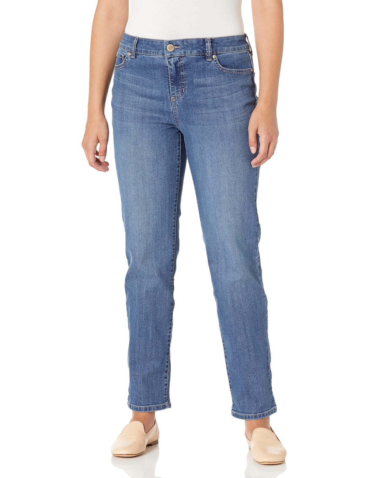 Bandolino Women's Mandie Signature Fit High Rise Straight Leg Jean Plus