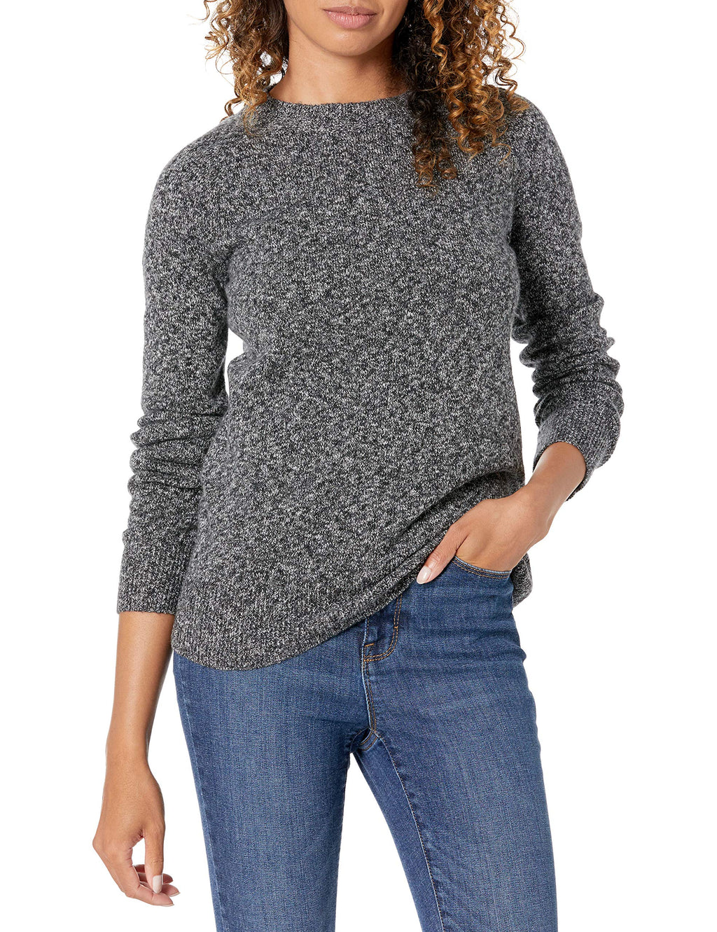 Amazon Essentials Women's Regular-Fit Soft Touch Crewneck Long-Sleeve Sweater